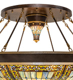 45"W Fleur-de-lis Semi-Flush Mount