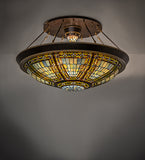 45"W Fleur-de-lis Semi-Flushmount