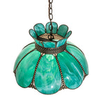 18"W Anabelle Teal Pendant