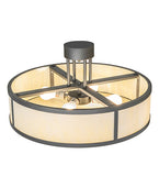 24"W Cilindro Semi-Flush Mount