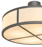 24"W Cilindro Semi-Flush Mount