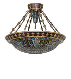 28.5"W Fleur-de-lis Semi-Flush Mount