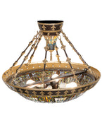 28.5"W Fleur-de-lis Semi-Flush Mount