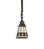 5"Sq Diamond Band Mission Mini Pendant