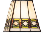 5"Sq Diamond Band Mission Mini Pendant