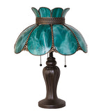 23"H Annabelle Teal Table Lamp