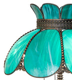23"H Annabelle Teal Table Lamp