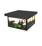 12"Sq Hyde Park Fly Fisherman Outdoor Flush Mount