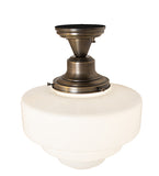 13.5"W Revival Schoolhouse Tiered Globe Flush Mount