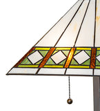 28"H Diamond Band Mission Table Lamp