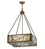 21"Sq Backyard Friends Wildlife Inverted Pendant