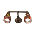 16"W Tiffany Candice 2 Lt Wall Sconce