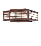 14"Sq Pontrefract Lantern Flush Mount