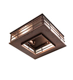 14"Sq Pontrefract Lantern Flush Mount