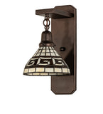 8"W Greek Key Wall Sconce