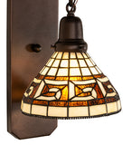 8"W Greek Key Wall Sconce