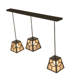48"L Diamond Craftsman 3 Lt Island Pendant
