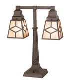 19"H Diamond Mission 2 Lt Table Lamp
