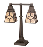 19"H Diamond Mission 2 Lt Table Lamp