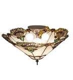 20"W Shell with Jewels Flush Mount