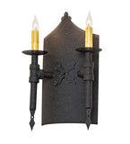 11"W Warwick 2 Lt Wall Sconce