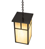 12" Square Hyde Park "T" Mission Outdoor Pendant
