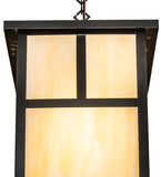 12" Square Hyde Park "T" Mission Outdoor Pendant