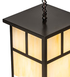 12" Square Hyde Park "T" Mission Outdoor Pendant