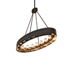 52"L Loxley Escabroso 16 Lt Chandelier