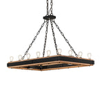 45"L Dowling 16 Lt Oblong Chandelier