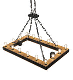 45"L Dowling 16 Lt Oblong Chandelier