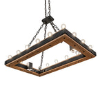 45"L Dowling 16 Lt Oblong Chandelier