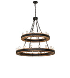 48"W Dowling 28 Lt Two Tier Chandelier