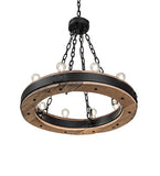 30"W Dowling 10 Lt Chandelier