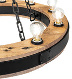 30"W Dowling 10 Lt Chandelier