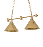 40"L Zahav 2 Lt Oblong Island Pendant