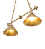 40"L Zahav 2 Lt Oblong Island Pendant
