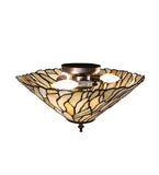 16"W Willow Jadestone Flush Mount