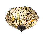 16"W Willow Jadestone Flush Mount