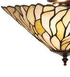 16"W Willow Jadestone Flush Mount