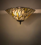 16"W Willow Jadestone Flush Mount