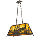 36"L Tall Pines Oblong Pendant