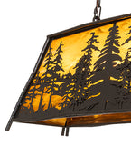 36"L Tall Pines Oblong Pendant