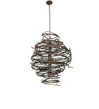36"W Cyclone 18 Lt Chandelier
