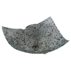 16"Sq Metro Fusion Moonscape Flush Mount