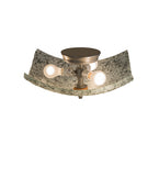 16"Sq Metro Fusion Moonscape Flush Mount