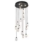 36"W Celine 15 Lt Cascading Pendant