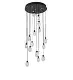36"W Celine 15 Lt Cascading Pendant