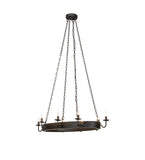 42"L Suffolk 8 Lt Oblong Chandelier
