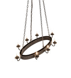 42"L Suffolk 8 Lt Oblong Chandelier
